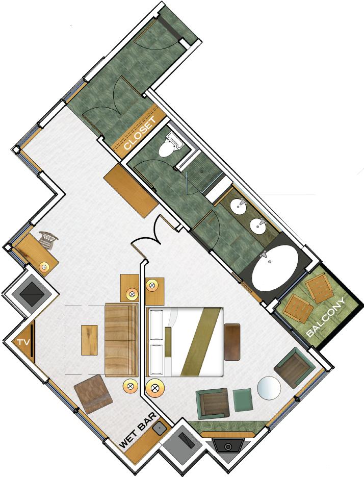 Beachcomber Suite floorplan